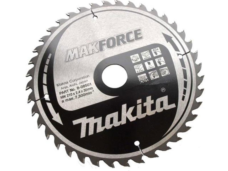 Makita B-08501 008MG Daire Testere için Elmas Daire Testere Bıçağı 210x30mm 40 Diş