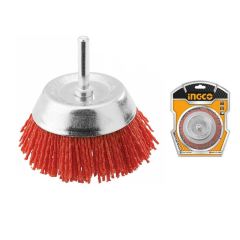 Ingco WB30755 75mm Pimli Saçaklı Çanak Naylon Tel Fırça