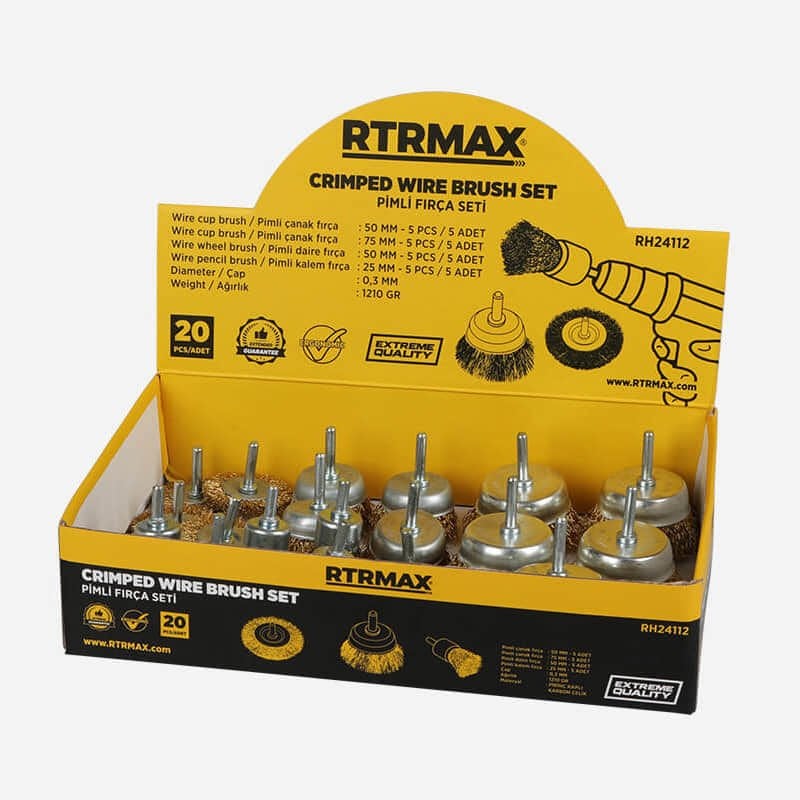 RTRMAX RH24112 Pimli Fırça Seti 20'Li Set