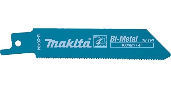 Makita B-20404 JR100DWE,JR102DWE,JR103DWE Mini Kılıç Testere için Bi-Metal Kılıç Testere Bıçağı 100mm