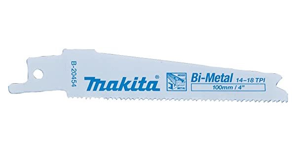 Makita B-20454 JR100DWE,JR102DWE,JR103DWE Mini Kılıç Testere için Bi-Metal Kılıç Testere Bıçağı 100mm