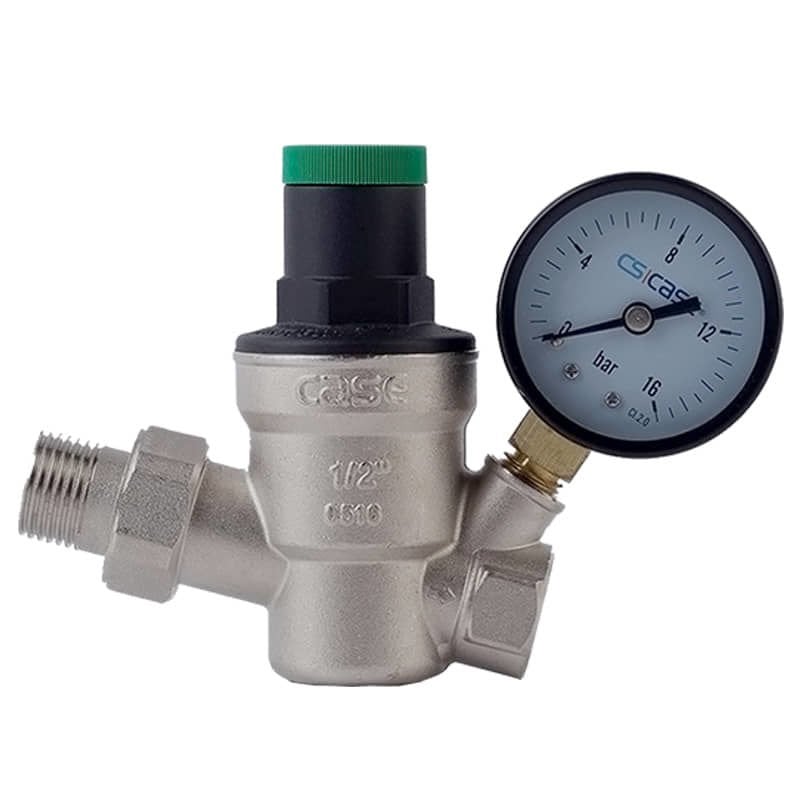 Case DK 2215 1/2'' Rakorlu ve Manometreli Su Basınç Düşürücü