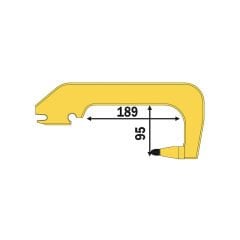Telwin TW803169 CA1 'C'' ARM L=95mm Punta Çenesi Standart