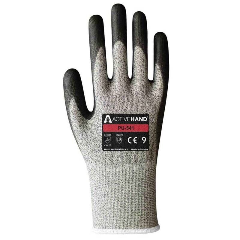 Activehand PU 541 Poliüretan Kaplı Kesime Dirençli İş Eldiveni No:7 180 Çift