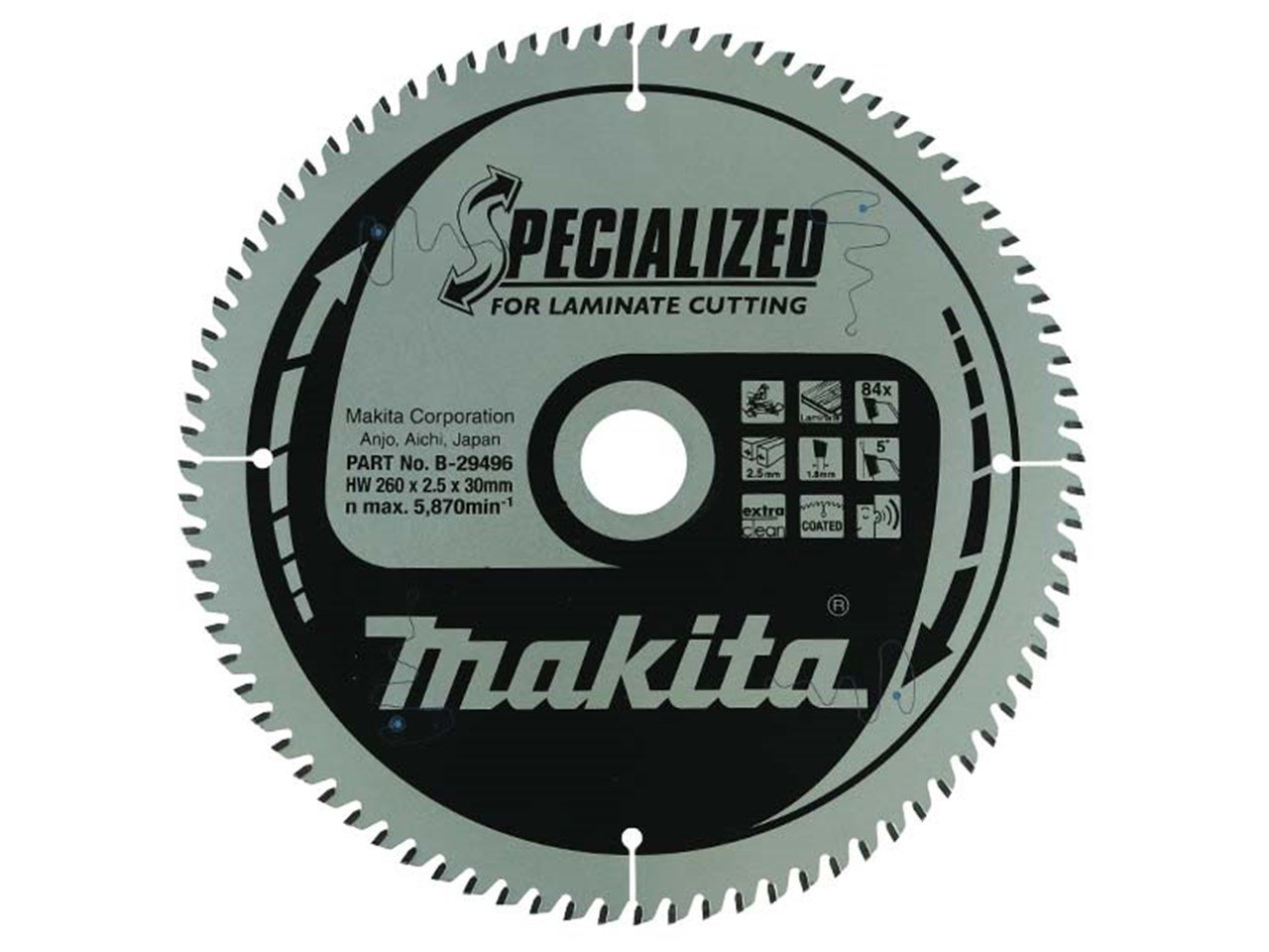 Makita B-29496 260mm 84 Diş Elmas Daire Testere Bıçağı