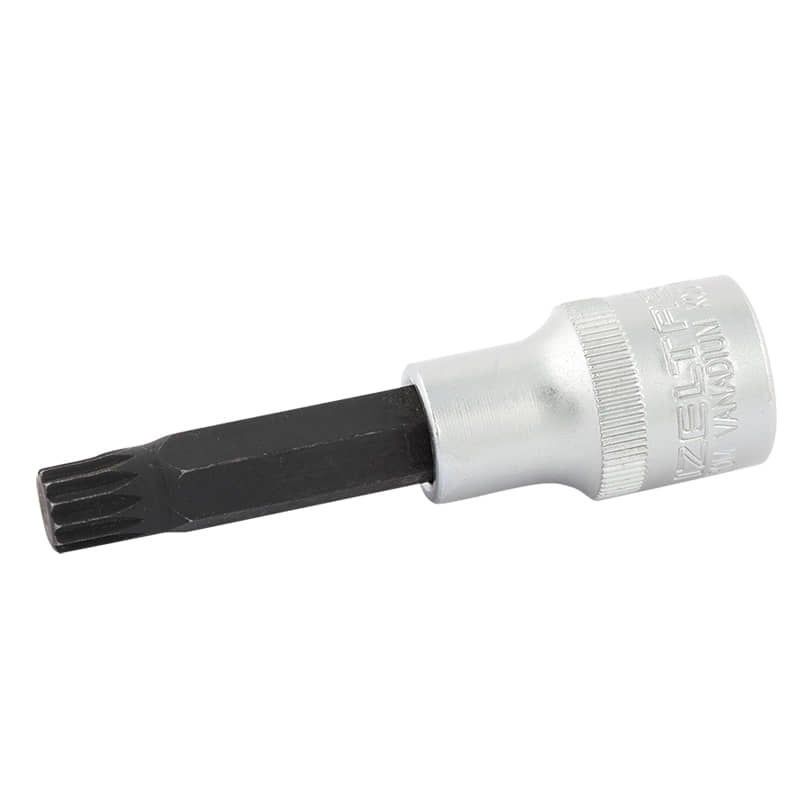 İzeltaş 1114064006 1/2'' M 6 60mm On İki Köşe Lokmalı Yivli Bits Uç