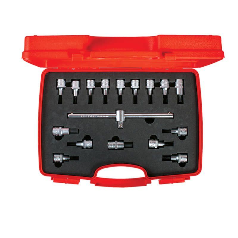 İzeltaş 1113006017 1/2'' 17 Parça Lokmalı Allen Uç Ve Star Tork Uç Takımı