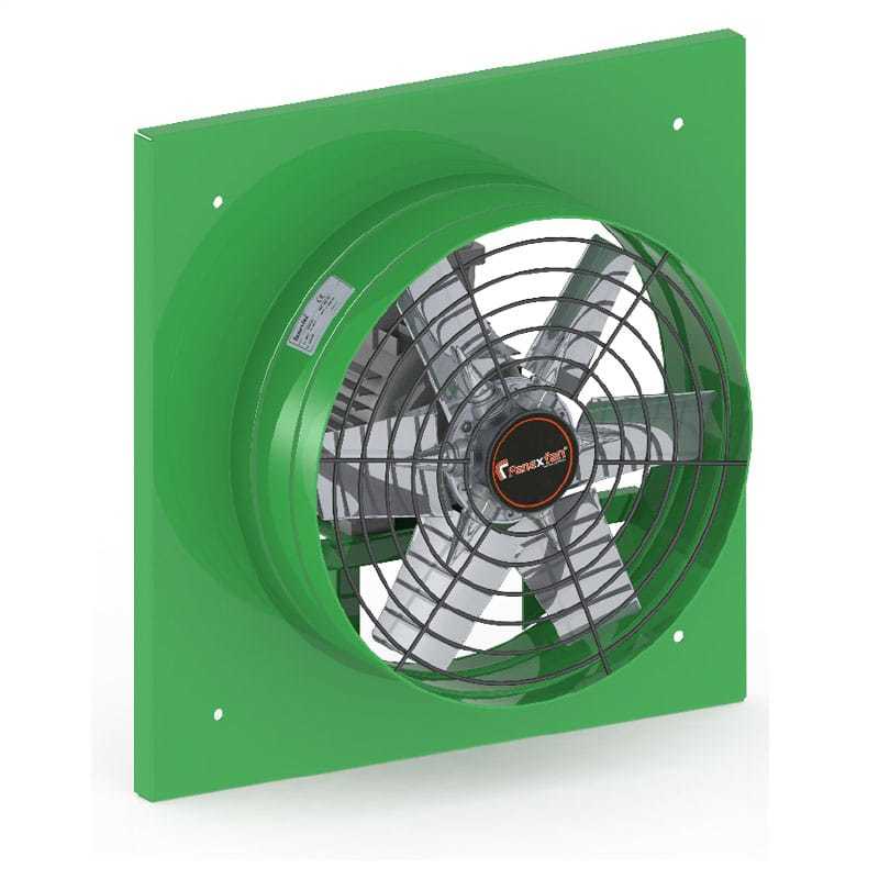 Fanexfan FAL-K-550-01 Alüminyum Pervaneli Kare Kasalı Aksiyal Aspiratör Monofaze