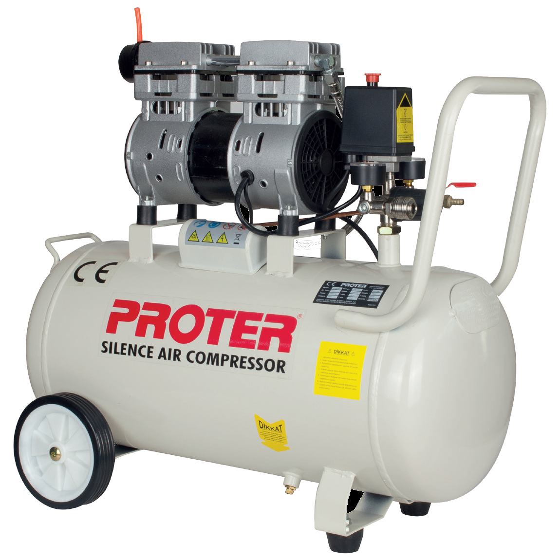 Proter 40 Litre Süper Sessiz Yağsız Hava Kompresörü