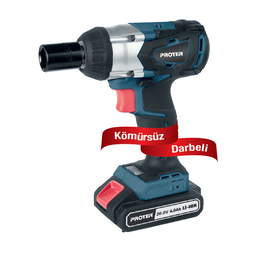 Proter PST 460 WS Akülü Kömürsüz Darbeli 1/2'' Somun Sıkma Sökme Makinesi