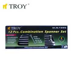 TROY 21512 Kombine Anahtar Takımı (12 Parça, 6-22mm)