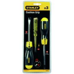Stanley 0-65-012 Cushion Grip 3 Parça Kontrol Kalemli Tornavida Takımı