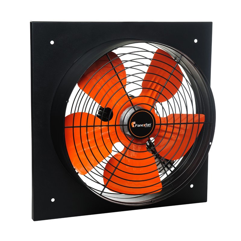 Fanexfan PSMK 250 Kare Kasa Metal Pervaneli Aksiyal Aspiratör (Monofaze) Monofaze