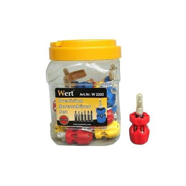 WERT 2202 Bits Uçlu Topaç Tornavida Seti (30 Adet)