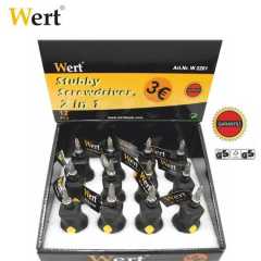 WERT 2201 Bits Uçlu Topaç Tornavida Seti (12 li Set)
