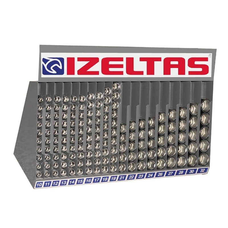 İzeltaş 1113006145 1/2'' 145 Parça Dolu Lokma Anahtar Sehpası