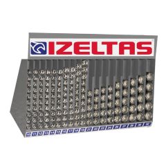 İzeltaş 1113006145 1/2'' 145 Parça Dolu Lokma Anahtar Sehpası