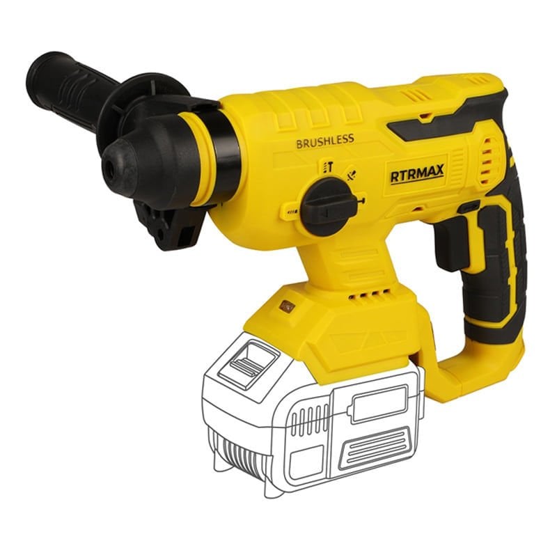 RTRMAX RTX2095B X-LION 18V Kömürsüz Aküsüz Elektropnömatik Kırıcı-Delici