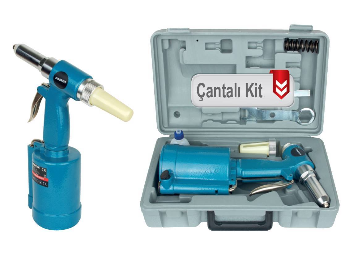 Proter PH 2814K Çantalı Kit Hidrolik Pop Perçin Tabancası