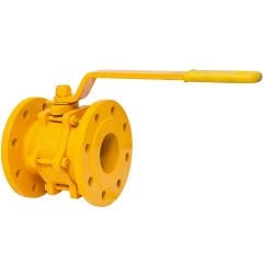 ETM DN50 PN16-25 Flanşlı Tam Geçişli Kısa Tip Doğalgaz Küresel Vana 2''