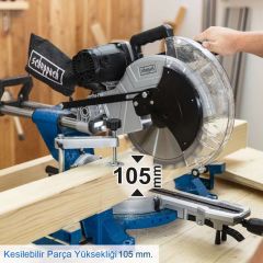 Scheppach HM140L Lazerli Kızaklı Gönye Kesme Testere