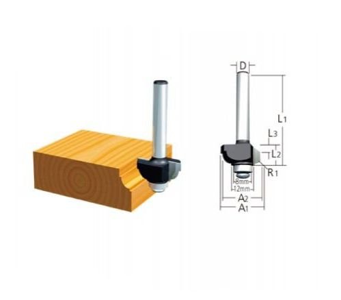 Makita D-09569 Rulmanlı Kordon Bıçağı (İç Bükey) Freze Ucu