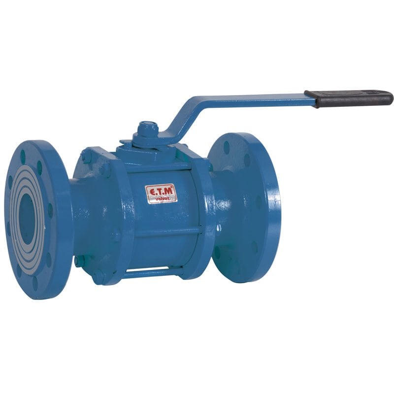 ETM DN40 PN16-25 Flanşlı Tam Geçişli Uzun Tip Küresel Vana 1 1/2''