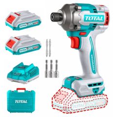 Total TIRLI2028 Akülü Kömürsüz Darbeli Vidalama 20V 2x2.0 Ah