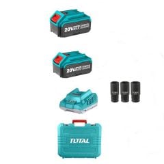 Total TIWLI2085E Akülü Kömürsüz Somun Sıkma 20V 2x4.0 Ah