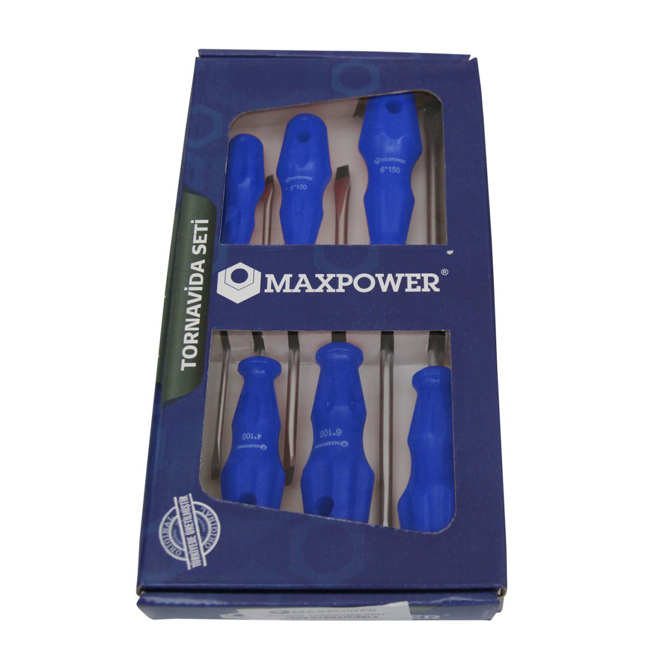 Maxpower MX136D 6'lı Düz Tornavida Seti