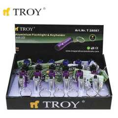 TROY 28086 Mini LED El Feneri ve Anahtarlık, 1 Adet