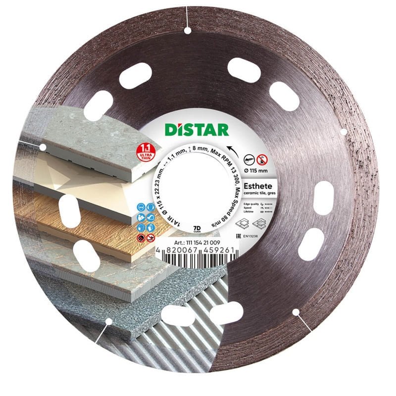DİSTAR 115x1,1x22,23mm Hassas Kesim Elmas Testere