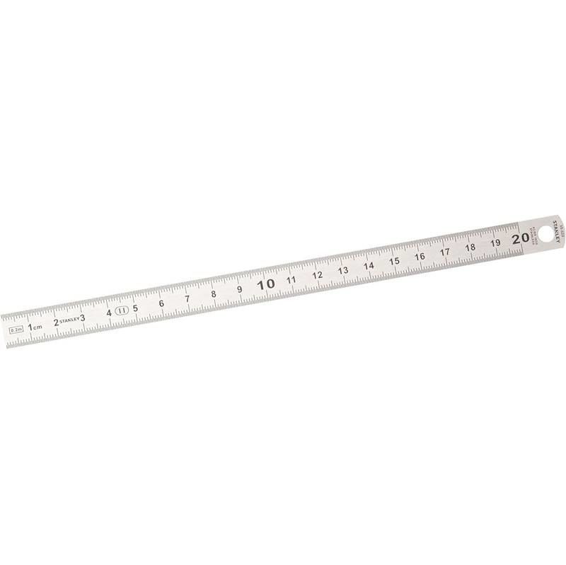Stanley 1-35-522 200mm x 13mm Paslanmaz Esnek Çelik Cetvel