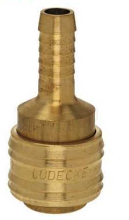 LÜDECKE ES 10 T Stoper Gövde (Hortum İçin 10mm)