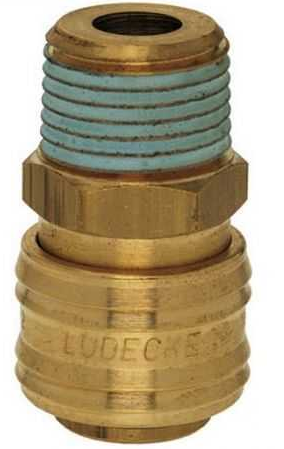 LÜDECKE ES 12 A Stoper Gövde (1/2” Erkek)