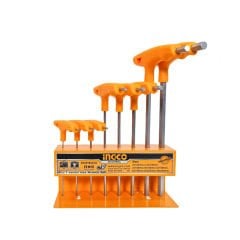 Ingco HHKT80818 Endüstriyel 8'li T Kollu Alyan Anahtar Seti