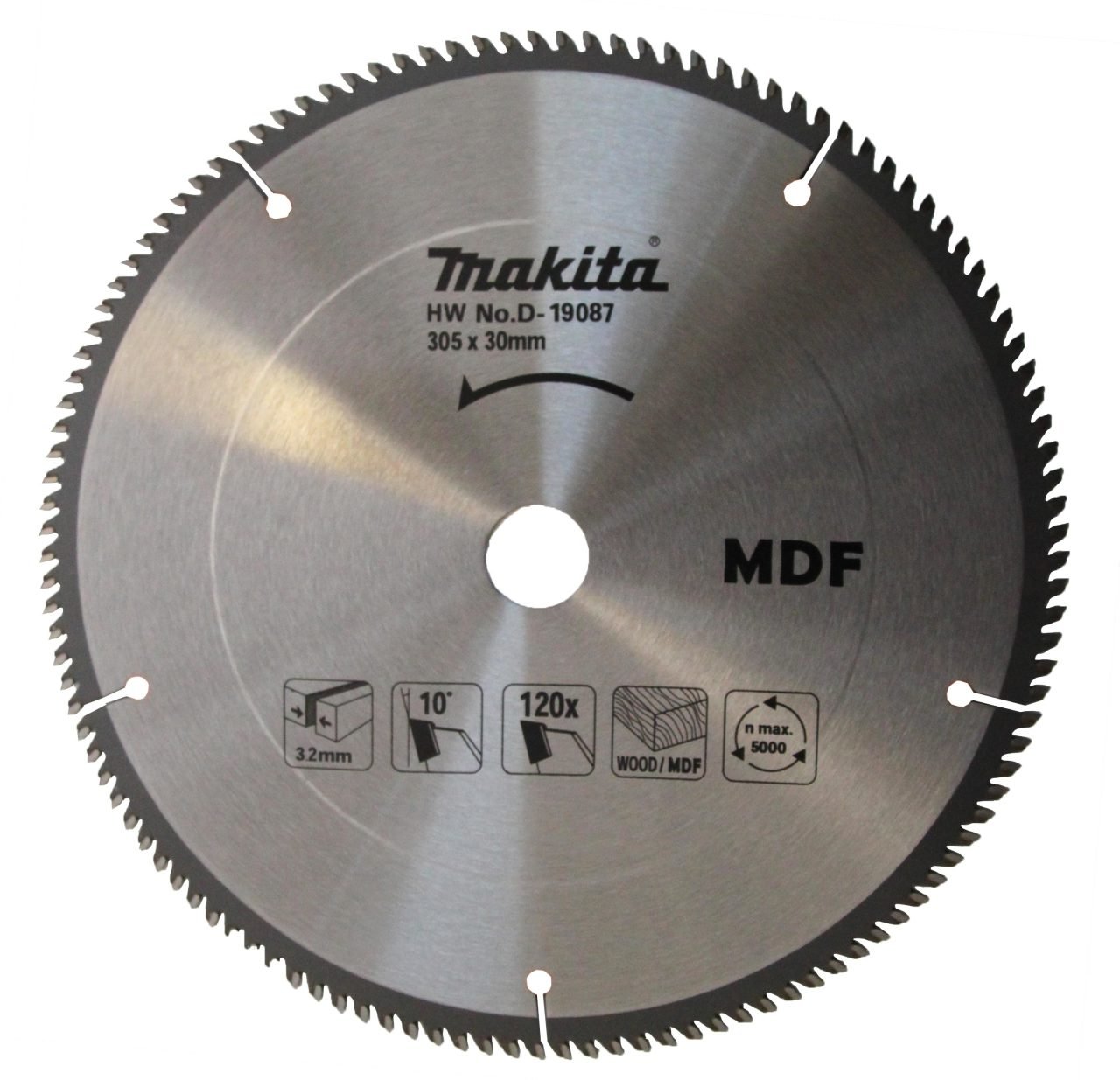 Makita D-19087 TCG Elmas Daire Testere 305x30mm 120 Diş