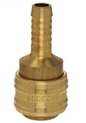 LÜDECKE ES 8 T Stoper Gövde (Hortum İçin 8mm)