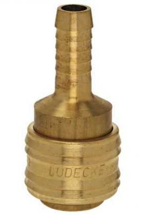 LÜDECKE ES 9 T Stoper Gövde (Hortum İçin 9mm)