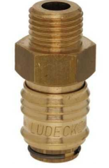LÜDECKE ESM 14 A Mini Stoper Gövde (1/4” Erkek)