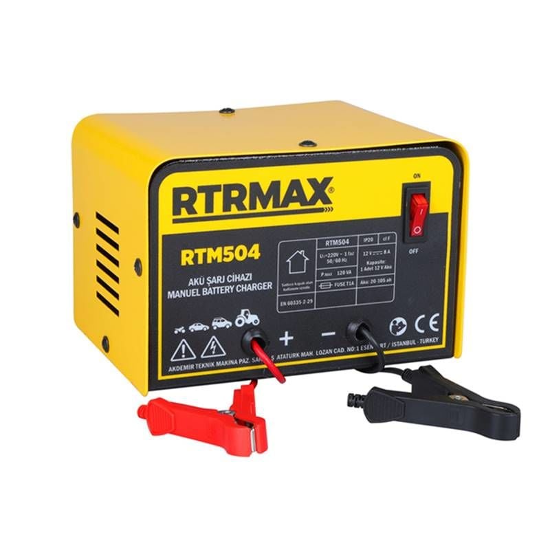 Rtrmax RTM504 8A 12V 20-105Ah Akü Şarj Cihazı