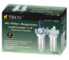 TROY 18624 Şartlandırıcı (Filtre + Regülatör + Yağlayıcı) 1/4(N)PT