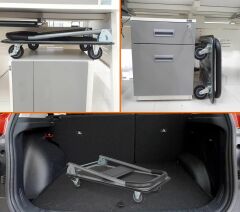 Duffmart PR2190 Pro Katlanır Platform 4 Tekerlekli Paket Taşıma Arabası 150 Kg