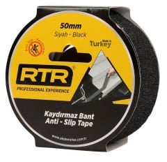 RTRMAX RNMK2515 25mm x 15Mt Merdiven Kaydırmaz Siyah Bant