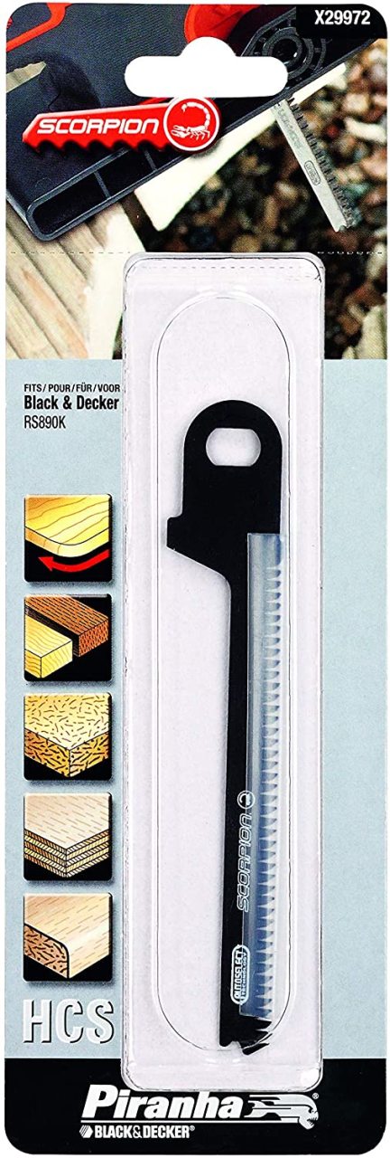 Black+Decker X29972 Ahşap, Plastik Kavisli Kesim Bıçağı, Rs890