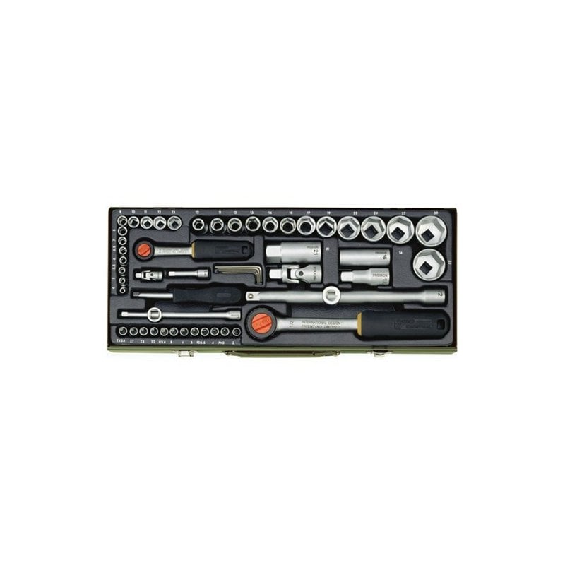 Proxxon 23040 1/4'' ve 1/2'' 56 Parçalı Lokma ve Bits Takım