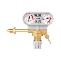 Yıldız 5340S Manometreli 21 L/min G 5/8'' Dış Argon Basınç Düşürücü