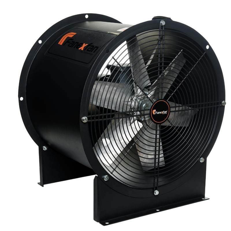 Fanexfan FAK-AL-75-01 Alüminyum Kanatlı Direkt Akuple Büyük Kovanlı Yangın Duman Egzoz ve Basınçlandırma Fanı Trifaze