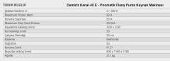 Demiriz Kanal 45 E - Pnomatik Flanş Punta Kaynak Makinası