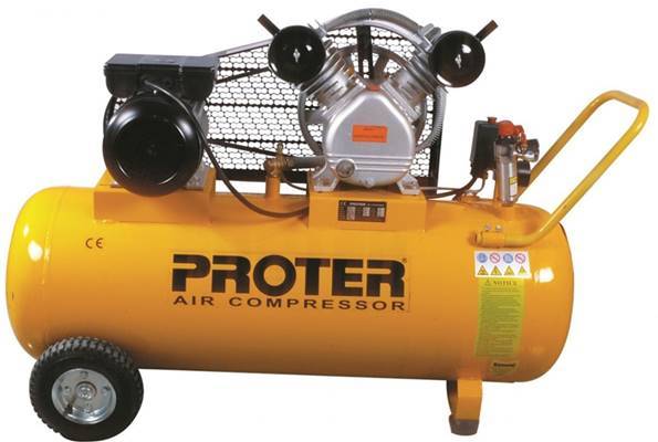 Proter PR200 200 Lt Çift Kafa Monafaze Hava Kompresörü